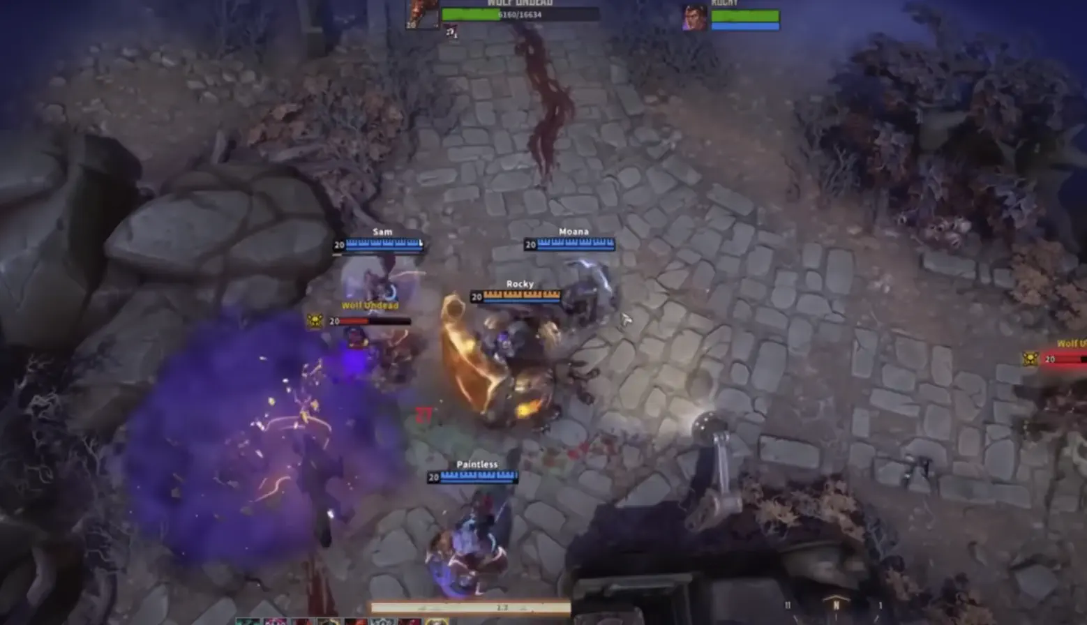 Corepunk combate isométrico