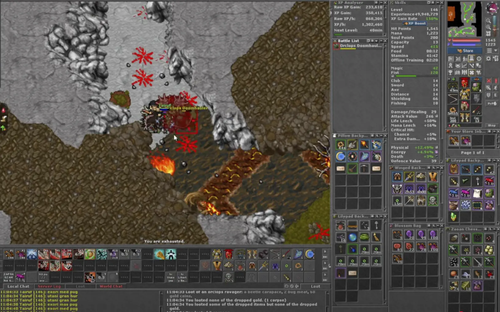 Sistema de Dificuldade Infinita em Tibia